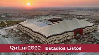 ESTADIOS TERMINADOS QATAR 2022 [upl. by Korwin]