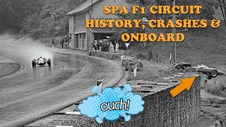 Spa F1 Circuit History Crashes and Onboard Old layout FULL LAP 1962 [upl. by Ysteb]