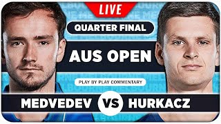 MEDVEDEV vs HURKACZ • Australian Open 2024 QF • LIVE Tennis PlaybyPlay Stream [upl. by Freeland]