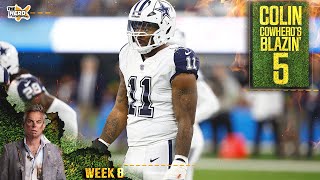 Blazin 5 Cowboys defeat Rams Lions blowout Raiders Giants upset win in Week 8 l NFL l THE HERD [upl. by Charo]