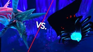 Chelicerate VS Shadow leviathan in Subnautica Below Zero [upl. by Gnen494]