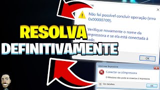 COMO RESOLVER ERRO 0X00000709 DEFINITIVAMENTE [upl. by Eiboh]