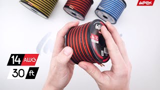 14 Gauge Speaker Wire for Car Home or RV Audio Cable RedBlack 30ft CCA by InstallLink [upl. by Rachael]