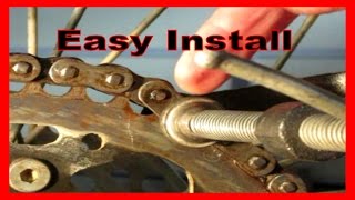 How to Install Masterlink for ORing Chain with Clip No Special Tools [upl. by Enyledam305]