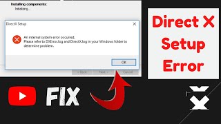 How To Fix Direct X Setup Error  An Internel System Error occurred [upl. by Atis]