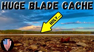 ARROWHEAD HUNTING  Must See Cache of HUGE Blades 2024 [upl. by Einreb]