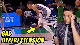 Tyrese Haliburton INJURES KNEE in Bad Hyperextension  Doctor Explains What Happened [upl. by Eltsyrc254]