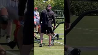 Frank Pollack works Bengals offensive line through paces Wednesday [upl. by Krista702]