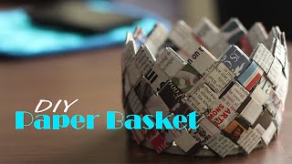 How to make Paper Basket  Do It Yourself [upl. by Naihtniroc]