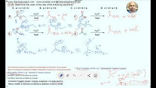 Q125 MESOMERIC EFFECT and ELECTROMERIC EFFECT  NUCLEOPHILIC SUBSTITUTION on CARBONYL CARBONS [upl. by Uok]