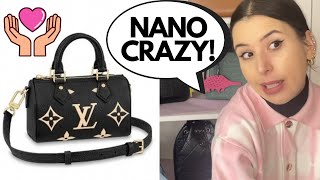 new LOUIS VUITTON NANO SPEEDY Empreinte Leather 😱 Obsessed [upl. by Gib]