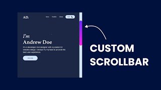 How To Create Custom Scrollbar Using CSS In Just 2 Minutes  Website Scrollbar Design [upl. by Nyladam]