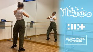 ILLIT 아일릿  MAGNETIC Dance tutorial  SLOW MUSIC amp MIRRORED [upl. by Faxan]