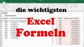 Excel Formeln und Funktionen Sverweis WennDannSonst Summewenn Zählenwenn amp Anzahl2 Grundkurs [upl. by Fleeta]