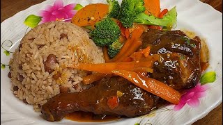 Brown Stew Chicken Jamaican Style🇯🇲 [upl. by Estell]