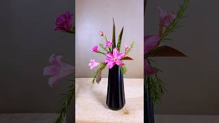 Lily Flower Arrangement flowers flowerdesign ikebanaflowerarrangement [upl. by Ive501]