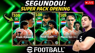 SEGUNDOU SUPER PACK OPENING AO VIVO NA BOX TRIO HOLANDÊS DO EFOOTBALL 2025 MOBILE [upl. by Enihpesoj31]