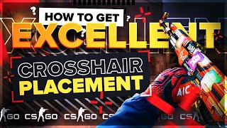 HOW TO GET AN EXCELLENT CROSSHAIR PLACEMENT IN CSGO [upl. by Stanislas]