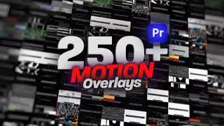 Premiere Pro ANIMATED MOTION Overlays Pack Secrets Revealed [upl. by Woody]