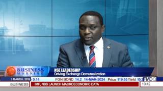 NSE Leadership Driving Exchange Demutualization [upl. by Madonna]