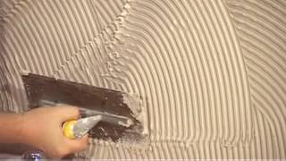 How to apply tile adhesive [upl. by Yirinec828]