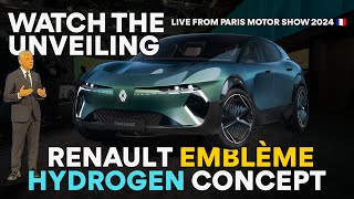 NEW Renault EMBLÈME HYDROGEN car UNVEILED at Paris Motor Show 2024 [upl. by Kcirrag191]