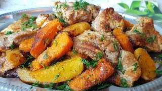 Жаркое с тыквой цыганка готовит Мясо с тыквой и картошкой Gipsy cuisine🥩🥔🍖 [upl. by Roseline]