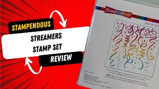 Stampendous Streamers Background Stamp set Review [upl. by Idnam]