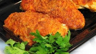 Baked PaprikaParmesan Chicken  Lynns Recipes [upl. by Kinney]