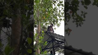 Roof and stair workwelding staircase [upl. by Hildy23]