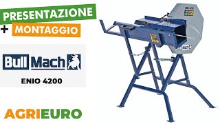 Presentazione e montaggio BullMach ENIO 4200  Banco sega circolare a cavalletto  Tagliatronchi [upl. by Barton]