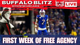 First Week Of Free Agency Review  The Buffalo Blitz Live  Built In Buffalo [upl. by Aiki]