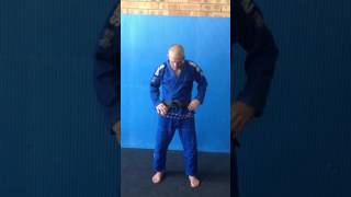 Steve Maxwell tying his BJJ belt [upl. by Syl]