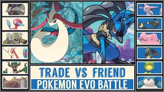 Pokémon Evolution Battle TRADE vs FRIENDSHIP Scarlet amp Violet [upl. by Gerdy]