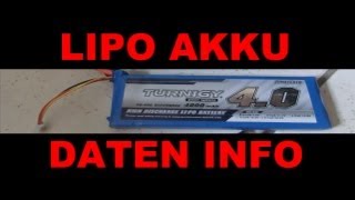 Info zu Lipo Akkus  Lipo Batterie Akku Daten  Hilfe Tutorial  3D Video  Darconizer RC [upl. by Ocisnarf]