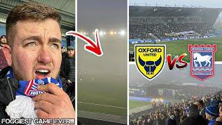 OXFORD UNITED VS IPSWICH TOWN  21  GAME NEARLY ABANDONED ANGRY AWAY FANS amp TOWN DROP POINTS [upl. by Ahsinnor]