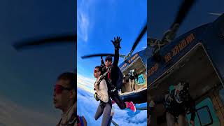 Let the wind hold you extreme 100000subscribe parachutejump skydiving [upl. by Akeim]