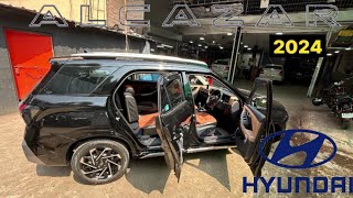 HYUNDAI ALCAZAR 2024 SEAT COVERS AND ACCESSORIES INSTALLED 👍👍  ALCAZAR 2024 [upl. by Bevers]