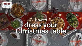 How to Dress your Christmas Table  Tesco [upl. by Enattirb]