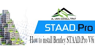 How to install Bentley STAADPro V8i SELECTSeries 6 with Crack [upl. by Adnylem857]