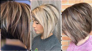 STYLISH AND MODERN STACKED BOB HAIRCUT IDEAS [upl. by Lauzon]