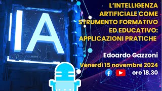 L’AI come strumento formativo ed educativo applicazioni pratiche [upl. by Ramey]