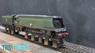 Hornby Merchant Navy with TRS Trains synchronised smoke [upl. by Welcome400]