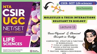 Unit1 L11 Hexose amp pentose sugars Fructose Ribose amp Deoxyribose Carbohydrates Monosachharides [upl. by Gensmer]