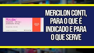 Mercilon Conti para o que é indicado e para o que serve [upl. by Airb]