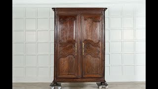 19thC French Oak Armoire [upl. by Phare256]