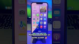 Remove search bar on home screen 🔥 iphonetips iostricks applehacks techshorts [upl. by Shandra]