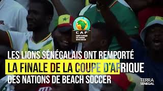 Le Sénégal vainqueur de la CAN 2022 de beach soccer [upl. by Charity]