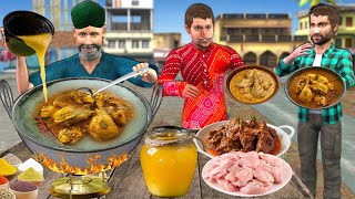 Sardar Ji Ka Ghee Chicken Recipe Tasty Chicken Cooking Street Food Comedy Hindi Kahani Moral Stories [upl. by Howarth328]