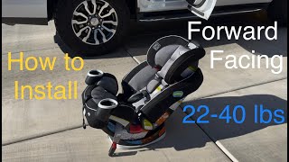 Install Graco Extend2Fit Forward Facing [upl. by Alinna]